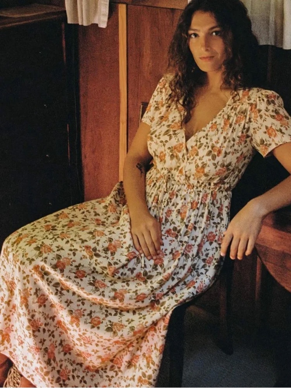Christy Dawn Dawn Dress in Buttercream English Rose